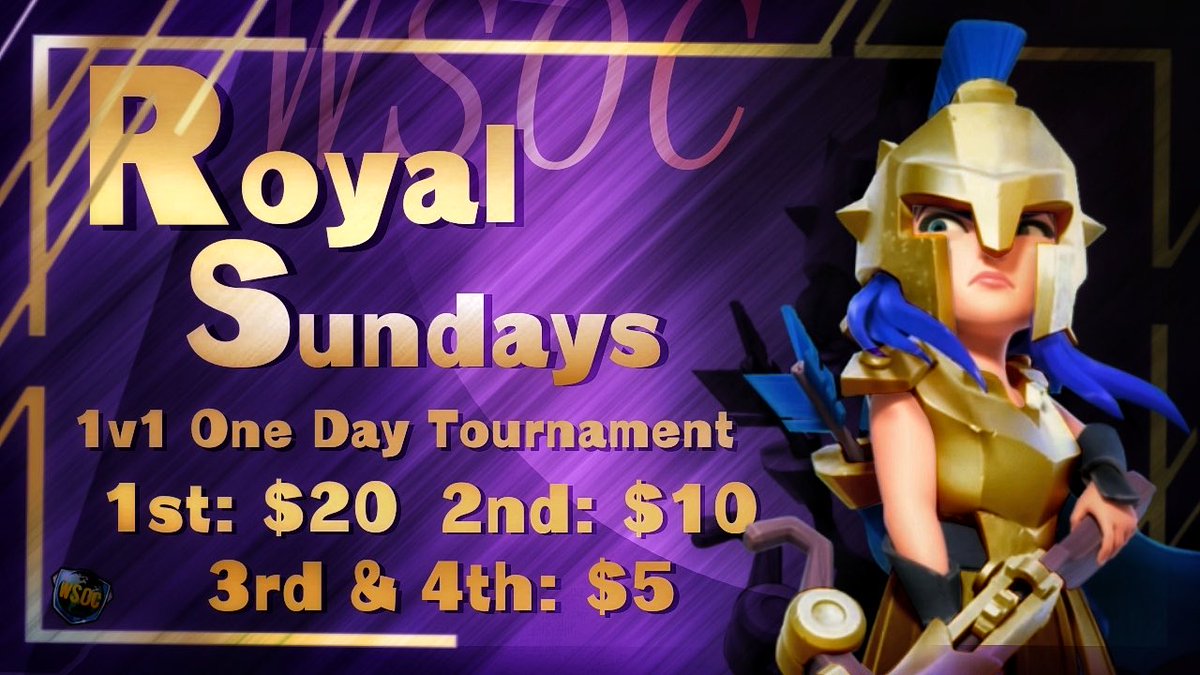 WSOC (@wsocnews) on Twitter photo ONLY 10 SPOTS LEFT!! Royal Sundays is shaping out to be our strongest field yet!! Player of Opening series <a href="/Cap_CoC/">Cap</a> , King of the SEMIS <a href="/yahyetto_coc/">Yahyetto</a> and Yesterdays Biggest Field Winner <a href="/Tristan_Clash/">Tristan</a> …. 😍😍….
<a href="/ClashofClans/">Clash of Clans</a> @EsportRest <a href="/supercell/">Supercell</a> <a href="/DoubleBarr3l/">Double Barrel</a> <a href="/APHeSports/">Aphelion eSports®</a> ONLY 10 SPOTS LEFT!! Royal Sundays is shaping out to be our strongest field yet!! Player of Opening series <a href="/Cap_CoC/">Cap</a> , King of the SEMIS <a href="/yahyetto_coc/">Yahyetto</a> and Yesterdays Biggest Field Winner <a href="/Tristan_Clash/">Tristan</a> …. 😍😍….
<a href="/ClashofClans/">Clash of Clans</a> @EsportRest <a href="/supercell/">Supercell</a> <a href="/DoubleBarr3l/">Double Barrel</a> <a href="/APHeSports/">Aphelion eSports®</a>