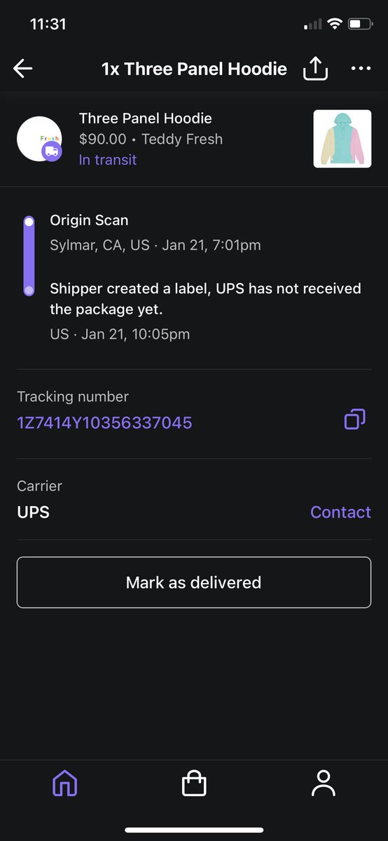 AbigailAbner's tweet photo. @teddyfresh I ordered this today and it’s already in transit. Like can I tip you guys? https://t.co/6lGdcutQQt