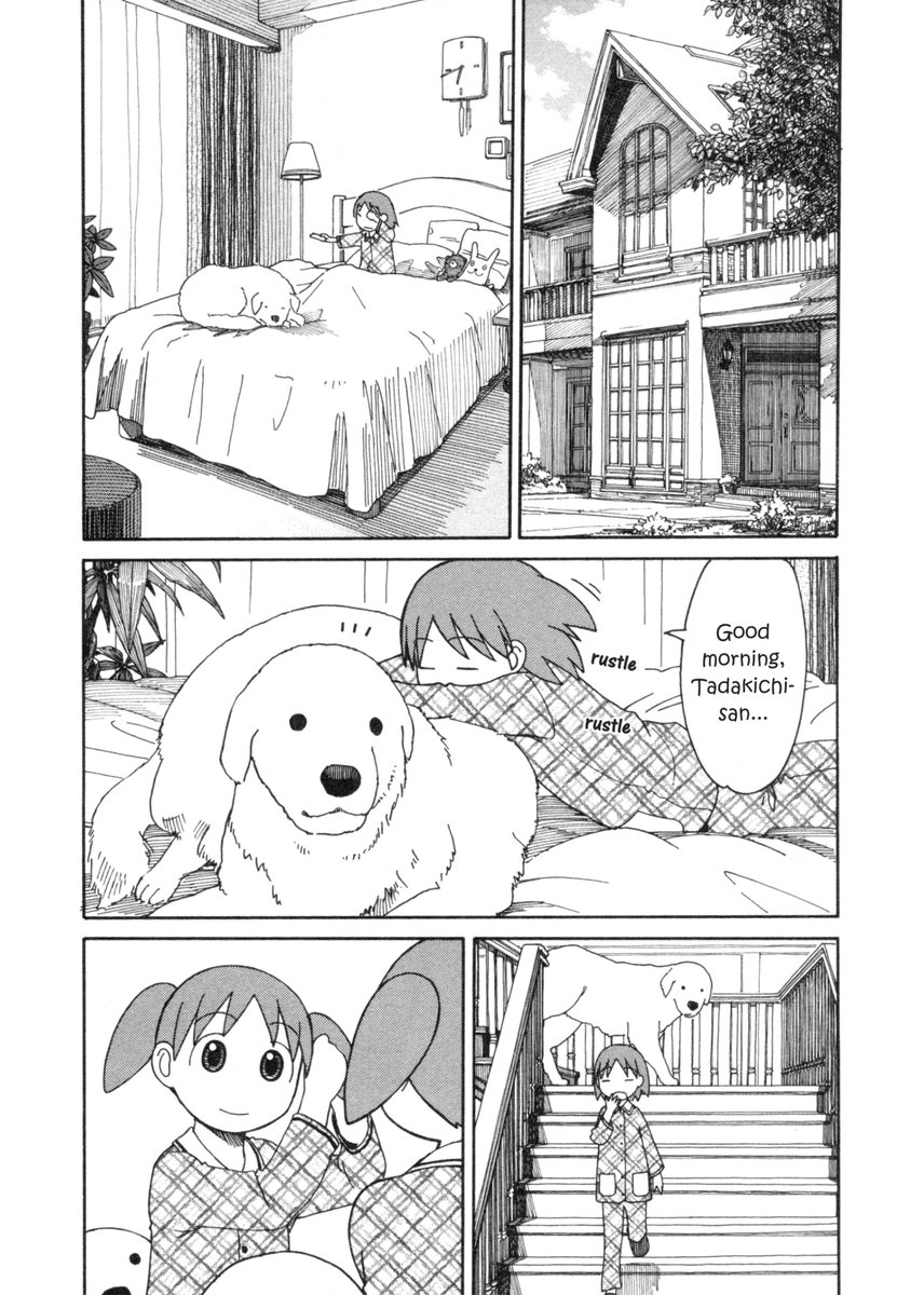 the main differences you can see are lesser use of screentoning and more usage of hatch-line textures, as well as a better understanding of anatomy and less details in the eyes. it more closely matches the style he uses for yotsuba&. it's most noticeable in the full page spreads