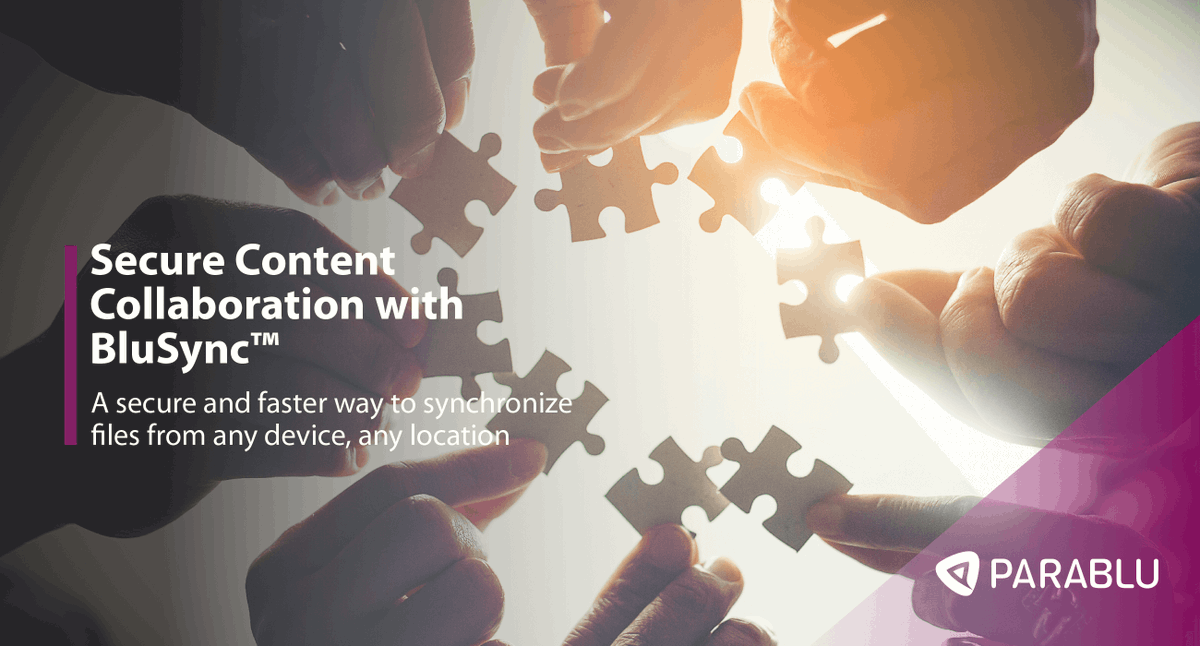 ParabluInc's tweet photo. BluSync™ enables enterprise end-users to access files through multiple devices for seamless collaboration - https://t.co/vYxPtefLfw
#SecureContent #EFSS #FileSync #FileShare https://t.co/SutIgQzyxm