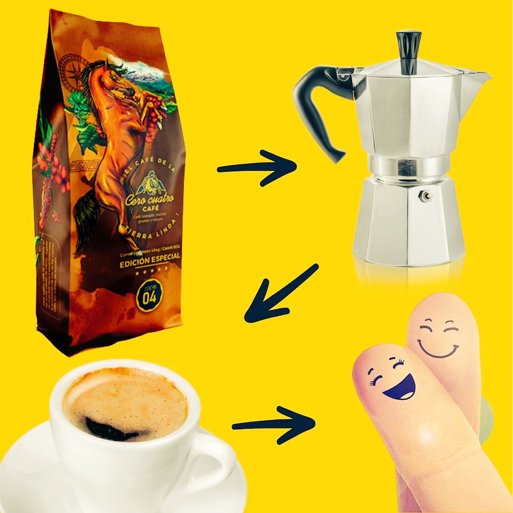 cerocuatrocafe's tweet photo. Prepara Cero Cuatro Café en la seguridad de tu hogar. Pídelo a nuestros distribuidores o encuéntralo en...@restaurant_el_idolo @larue_117  @pondo_wasi_ec @La Frute @frutasdelnorte o contáctanos en https://t.co/RChnVJRLRD

Cero Cuatro Café es el café de la tierra linda☕☕🇪🇨🇪🇨 https://t.co/eknwDWdG3z