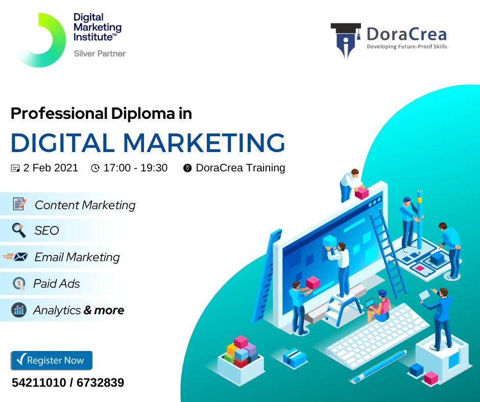 crea_dora's tweet photo. Learn complete Digital Marketing in 1 comprehensive 50hr course.
Learn more @doracrea.com or call on 54211010.
#digitalmarketing #videoanddisplayadvertising #ppcmarketing https://t.co/fQy8pJbFHP