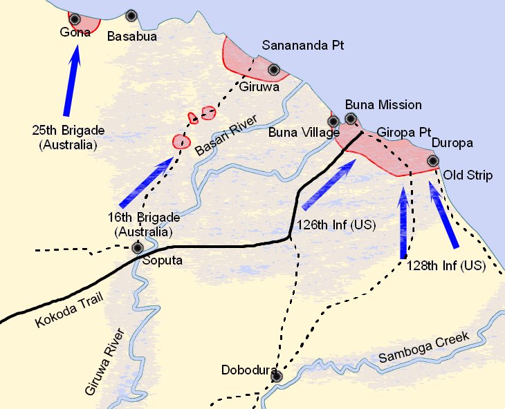 Securing the beachheads pushed the Japanese out of New Guinea altogether...further protecting Port Moresby and the sea lanes to Australia. 2/3
