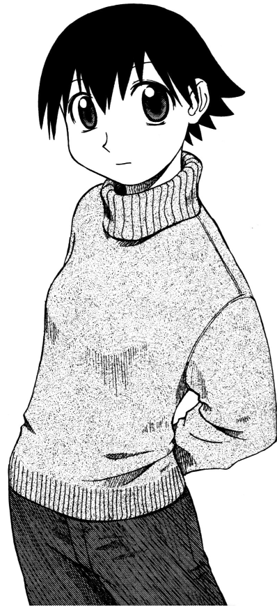 he didn't actually redraw tomo too much but she has good butch energy in the new bumper art, which there's a lot of that i'm not always showing here