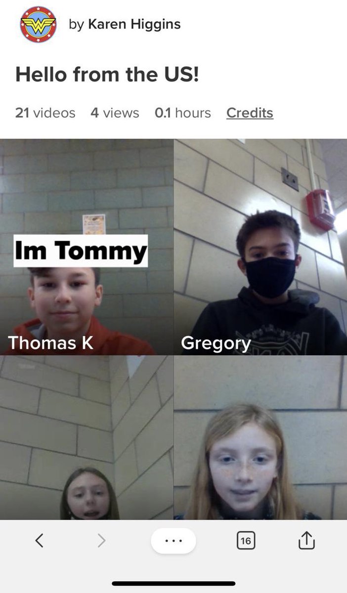 Using technology to connect with our penpals in Scotland via @Flipgrid!! #globalconnection <a href="/MsWalters6th/">Ms. Walters</a> <a href="/wyse_miss/">Miss Wyse</a> <a href="/WillowRoadVS13/">Willow Road School</a> <a href="/VS13UFSD/">ValleyStream13UFSD</a> <a href="/TorbainPS/">Torbain PS & Nursery</a>