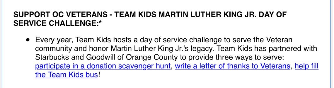 Team Kids (@teamkids) on Twitter photo Thank you <a href="/OC_Biz_Council/">OC Business Council</a> for featuring our service challenge! There’s still time to participate and support our local OC Veterans. It’s an entire week of service! Glad to have partnered up with <a href="/ocgoodwill/">Goodwill of Orange County</a>‘s Tierney Center for Veteran Services for this! @jhudash <a href="/NicoleSuydam/">Nicole Suydam</a> Thank you <a href="/OC_Biz_Council/">OC Business Council</a> for featuring our service challenge! There’s still time to participate and support our local OC Veterans. It’s an entire week of service! Glad to have partnered up with <a href="/ocgoodwill/">Goodwill of Orange County</a>‘s Tierney Center for Veteran Services for this! @jhudash <a href="/NicoleSuydam/">Nicole Suydam</a>