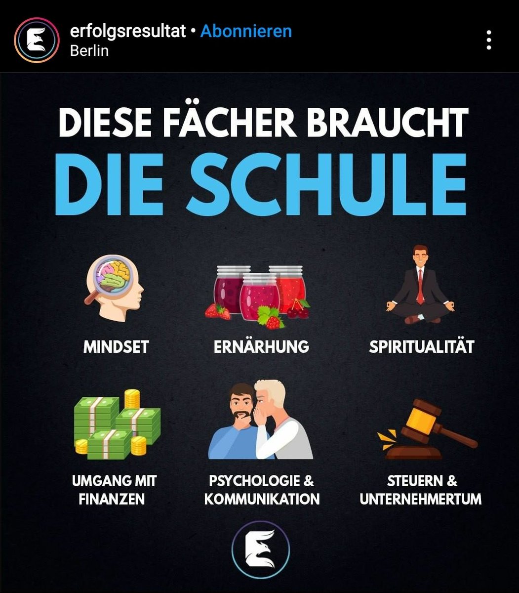 matze_emmo's tweet photo. Mama ich hab eine 5 in Mindset weil ich in der Klassenarbeit geschrieben hab dass ich mein Taschengeld nicht anlege https://t.co/X45tQAVJgr