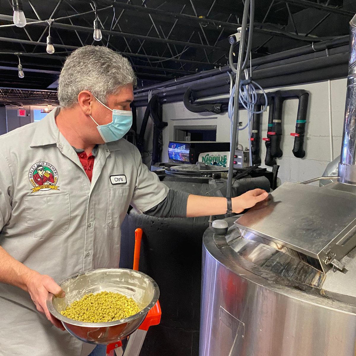 Chris Arnt brewing up some Baltic Porter with <a href="/HuttonSmithBrew/">Hutton&SmithBrewing</a>. Gonna be gooood.