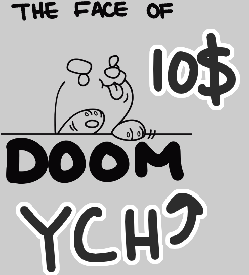 Momma_A_Jo's tweet photo. After a good suggestion from @cassmutt , I'm making -

✨THE FACE OF DOOM

Into a YCH! It will consist of the basic markings and any accessories that are attached to the body. 
Ex. is my own character Pillar!

🌟The price is 10$ 🌟

I hope you all enjoy the silly faces :) https://t.co/w521VHZzCk