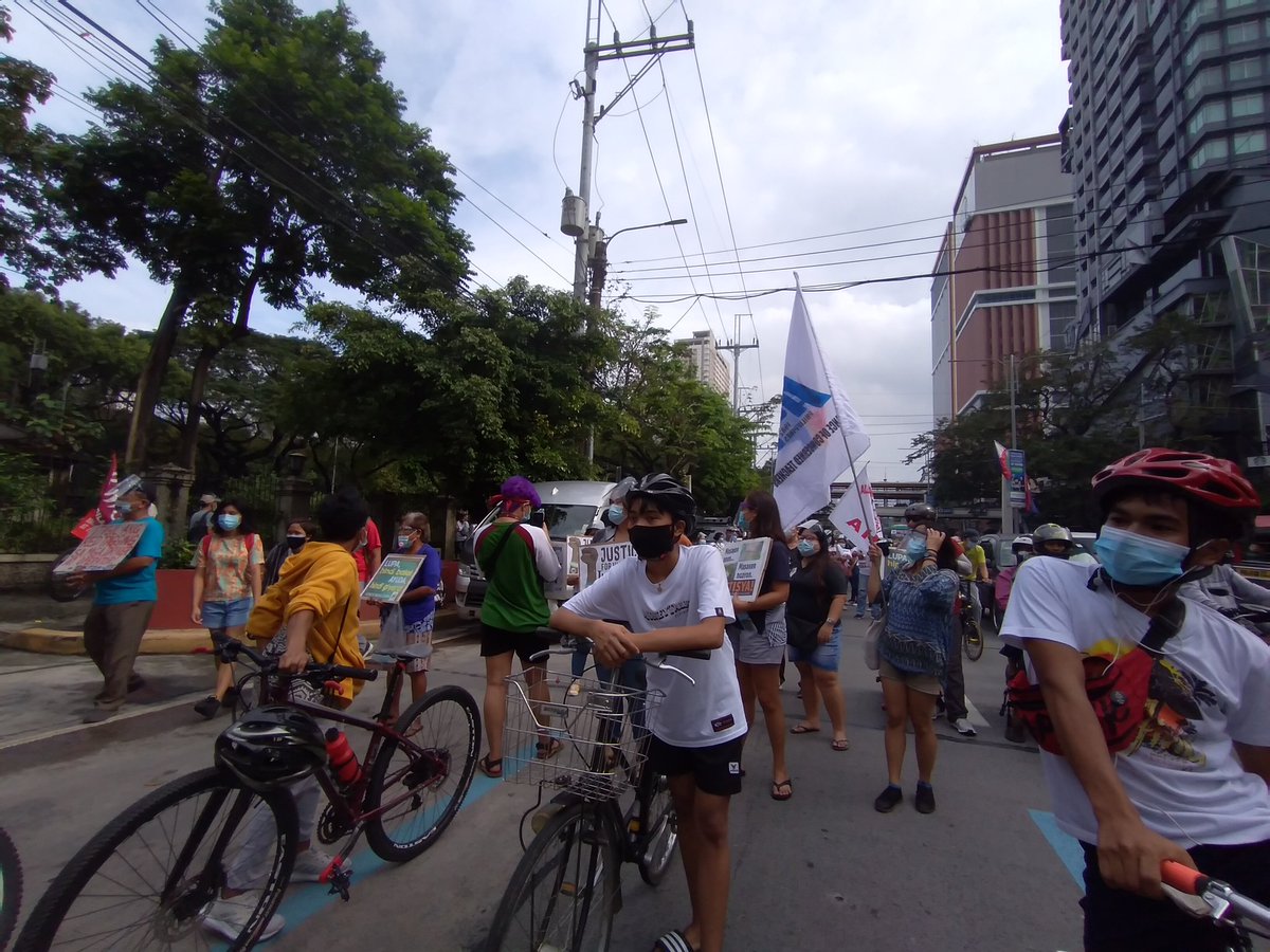 ATM. Groups here in front of UST to commemorate the 34th year since the Mendiola Massacre.