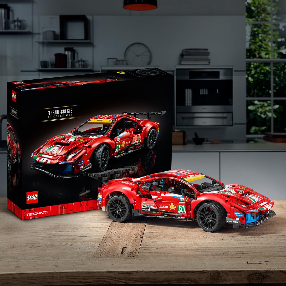 本日発売💨 42125 レゴ テクニック フェラーリ 488 GTE AF コルセ #51