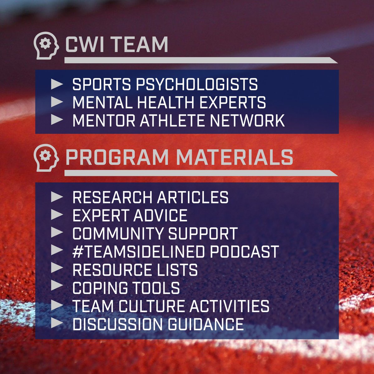 Our 🆓 COVID Wellness Initiative is a universal &amp; proactive path to prioritizing mental health in sport. No matter what an athlete’s mental state is - we want them to be prepared. Build tools, listen to experts, join discussions, team up &amp; TAKE INITIATIVE 💪 #AthleteMentalHealth