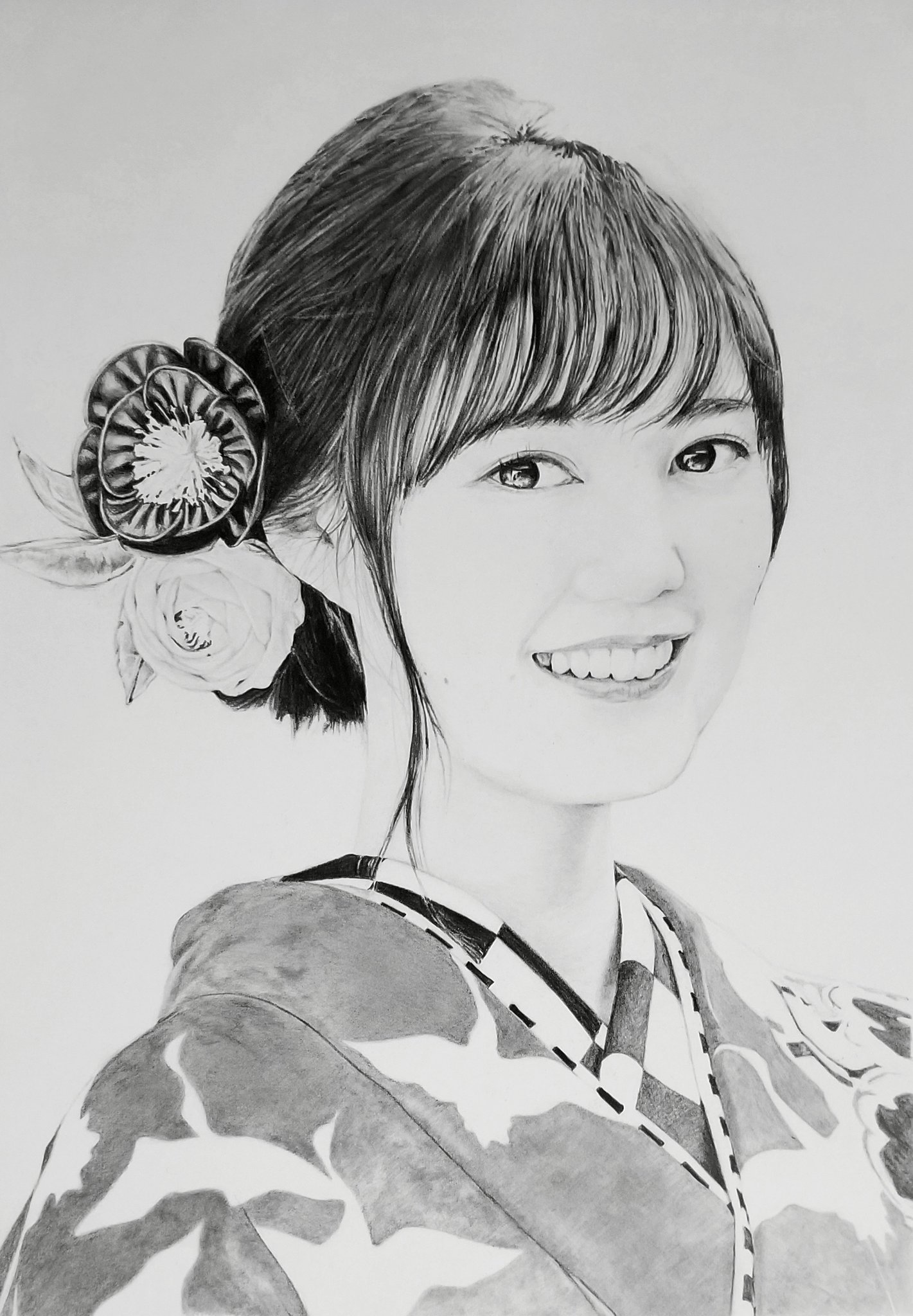 ようこう 鉛筆画家 いくちゃん Happy Birthday 鉛筆画はまだ途中だけど過去絵とイラストあわせてお祝い 笑顔溢れる良き1年になりますように 生田絵梨花生誕祭 生田絵梨花誕生祭 鉛筆画 似顔絵 イラスト 生田絵梨花 いくちゃん T
