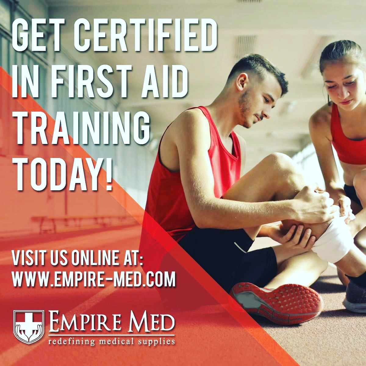 Book a training session today and be prepared the next time an accident strikes!

empire-med.com 

#COVIDAB #alberta #reddeer #covid_19 #getbacktobusiness #firstaidkit #firstaid