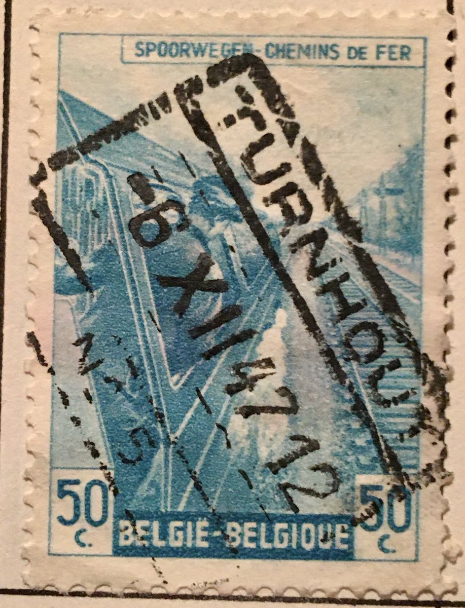 KlineSmith7's tweet photo. Luv larger #Stamps and this type of #Cancel
#Belgium
#ParcelPost
#Art #History https://t.co/ztitogl13G