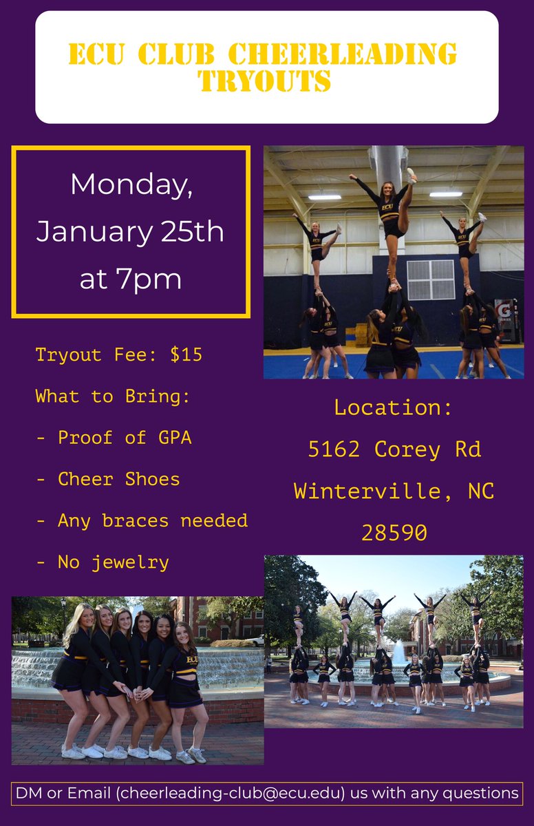 Last chance to tryout for this season!!!