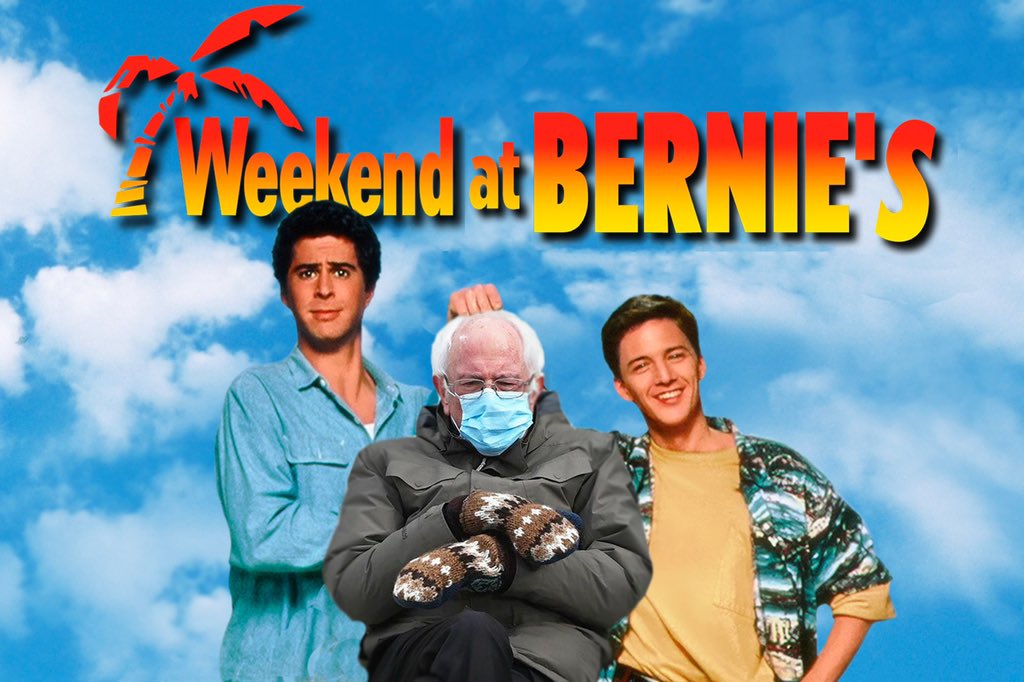 jamiekaplin's tweet photo. Decided to dust off my photoshop skills to produce this gem. How has this one not been done yet!?

#berniesanders #weekendatbernies https://t.co/OuC6JMYkYO