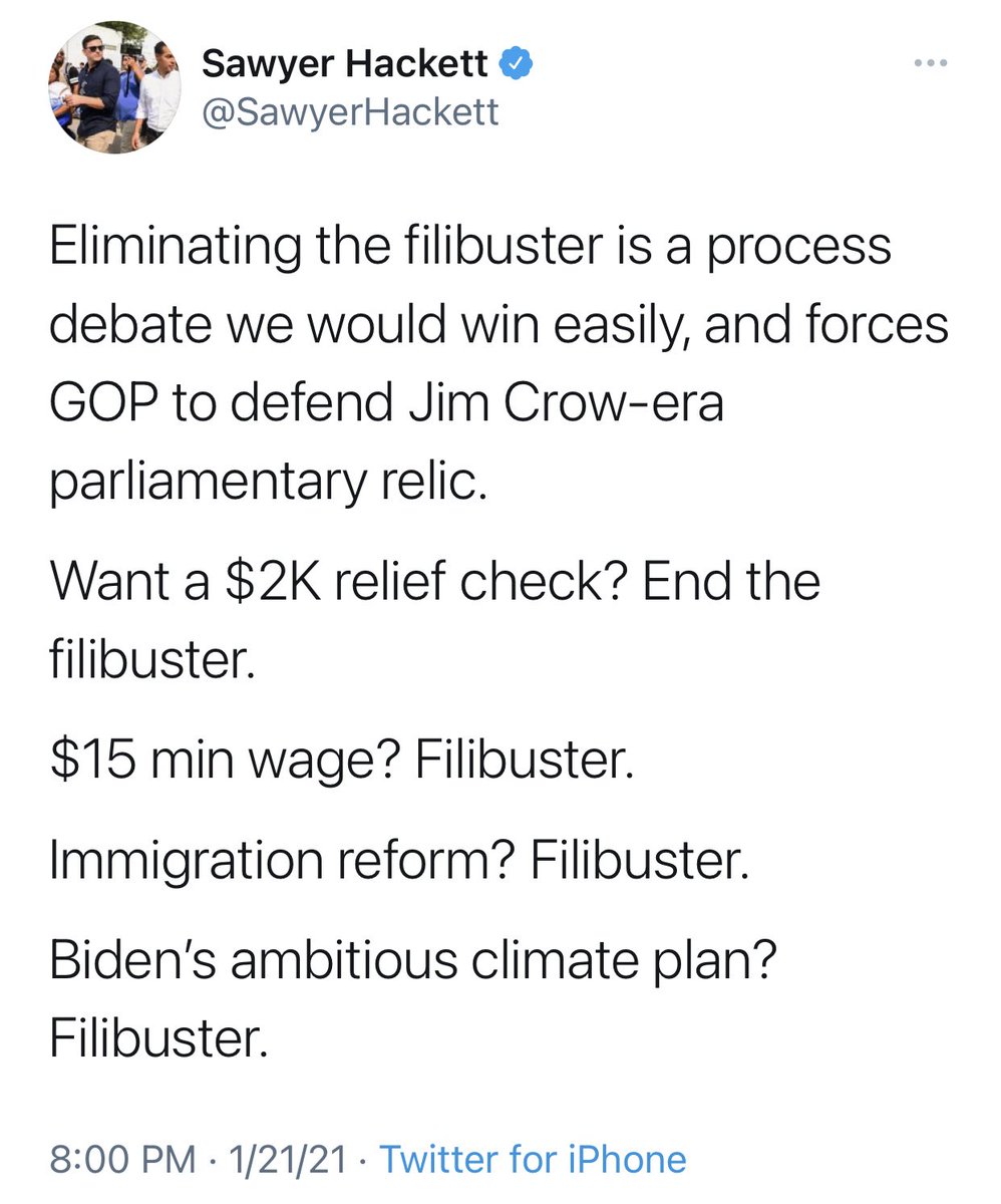 A new trend on the left: Calling the Senate’s 60-vote threshold the “Jim Crow filibuster.”