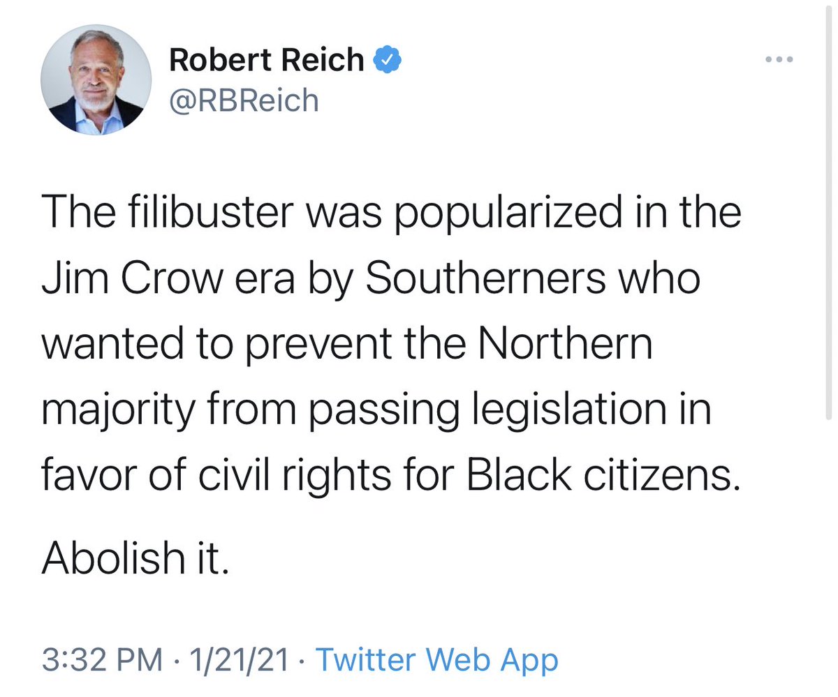 A new trend on the left: Calling the Senate’s 60-vote threshold the “Jim Crow filibuster.”