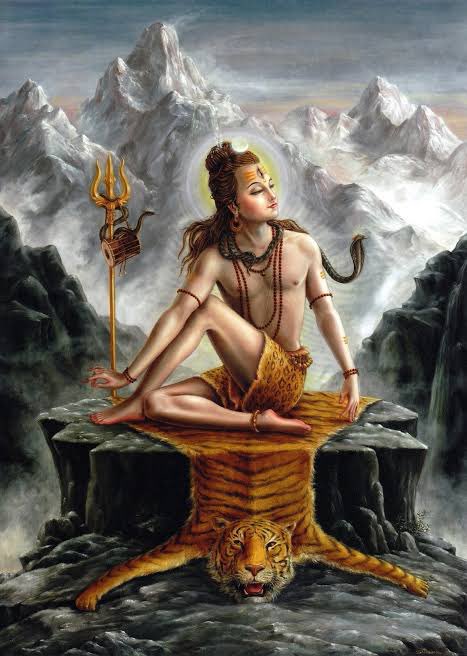 Their wives were enchanted by Shiva’s divine presence. Seeing this, the rishis invoked scores of snakes. Shiva lifted them and wore them as ornaments. Then a tiger was invoked. Shiva subdued the tiger n wore his skin around his waist. So the rishis invoked an Asura- Muyalakan.