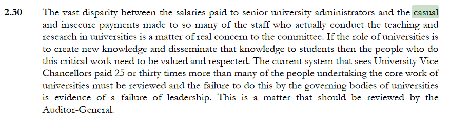 sudahemisfero's tweet photo. @CUPUWorkers @NTEUfightback @NTEUNational
The future is now:
1. The potential classes of countless unemployed academics are taught by dead people.
2. Unis are not an industry (nor for 'export'), says NSW report (skip Latham's neofascist lingo):
#renationaliseunis
#sackVCs https://t.co/d9DJxi45Lg