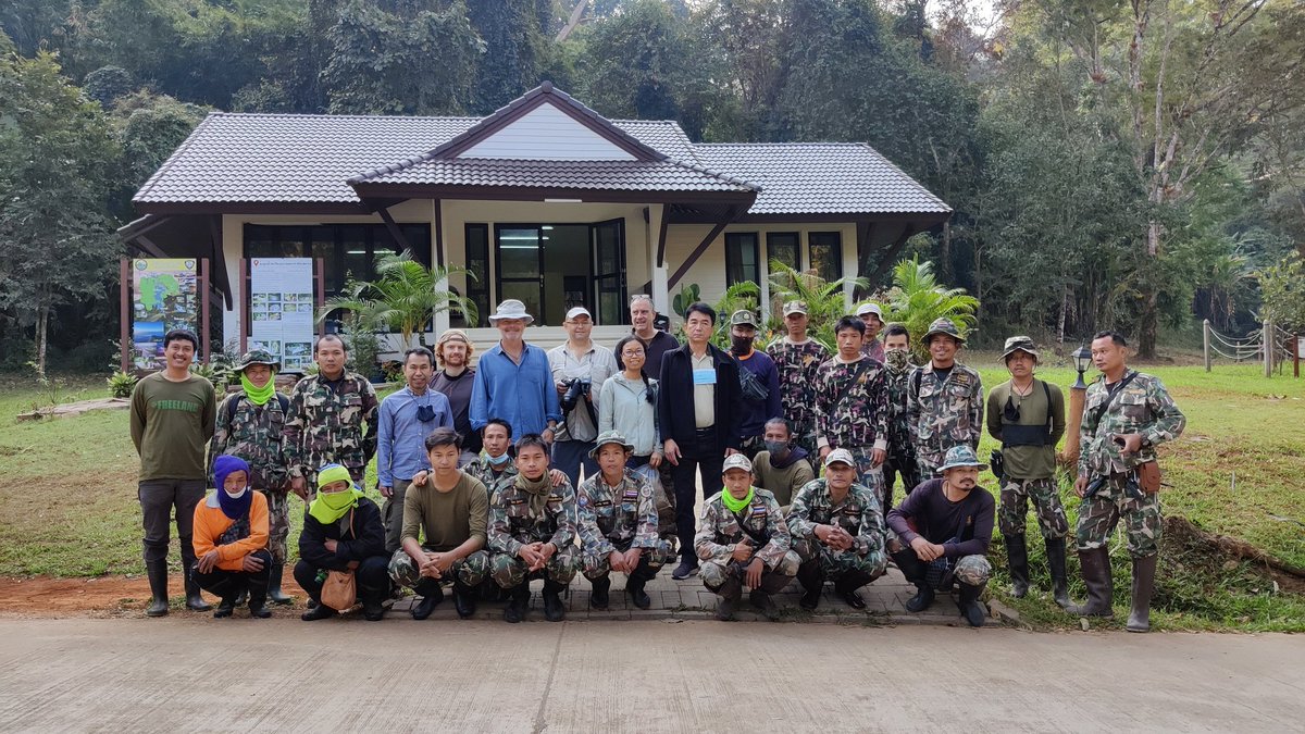 Our team ready to begin fieldwork at Khao Laem National Park #Thailand. Consisting of local park rangers, a UK Channel 4 news crew and @FREELANDglobal staff. Everyone doing their part to conserve #nature in this incredible #rainforest. #PhD #adventure #travel #research https://t.co/FbxLRTYaY7
