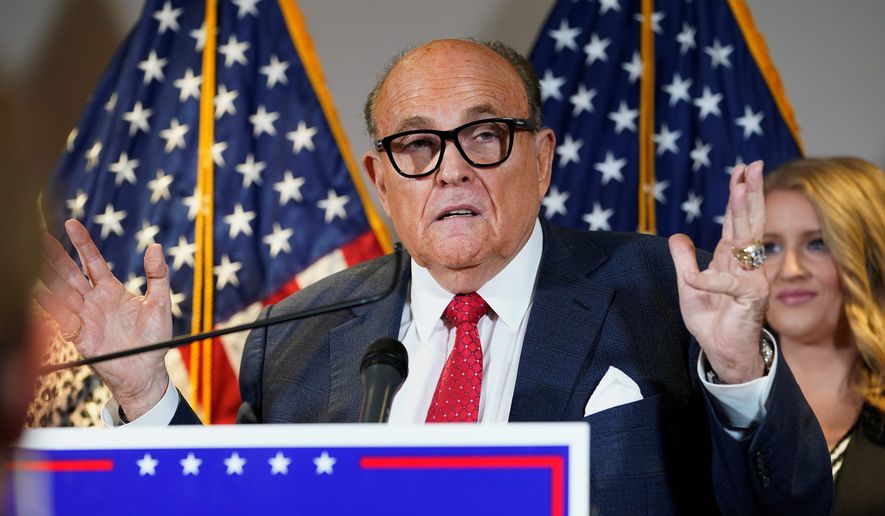 Lawyers' group files ethics complaint against Rudy Giuliani
