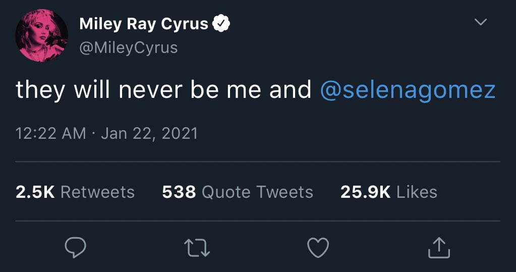 nawt miley cyrus weighing in 🤣🤣