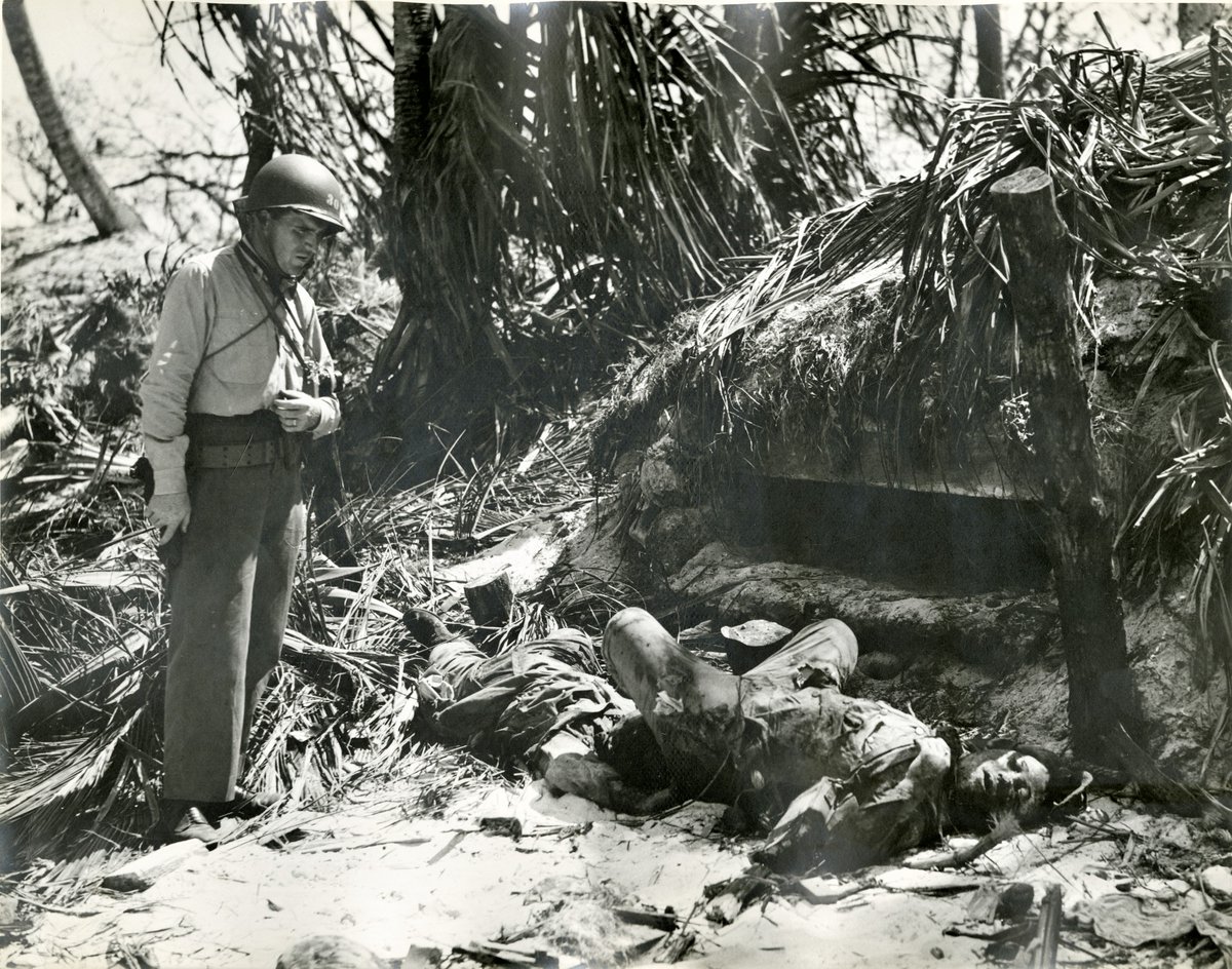 9/This incident as noted in the Australian 55th Battery's War Diary occurred at Giruwa, between Buna and Sanananda.The last disease-ridden and starving Japanese were eliminated a week later, on January 22nd.The stench of hundreds of rotting bodies in the area was overpowering.
