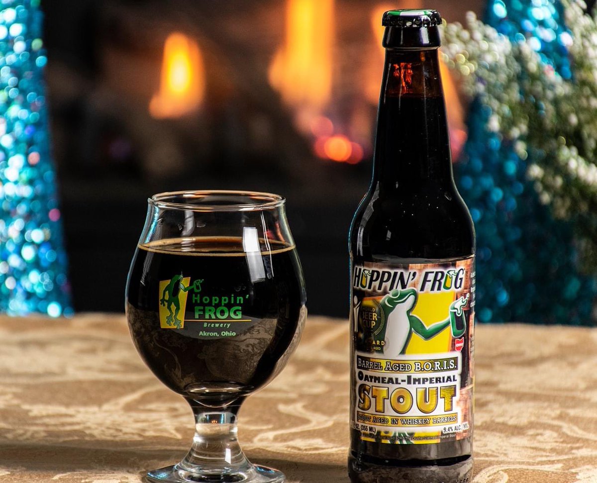 hoppinfrog's tweet photo. Bourbon Barrel-Aged B.O.R.I.S. The Crusher has won a Gold Medal at the World Beer Cup and a Bronze Medal at the Great American Beer Festival. Give it a try or revisit a legendary brew! #barrelagedstout #stout #beerme #legendarybeer #akronbeer #drinklocal #ohiocraftbeer #craft https://t.co/XaUa0OrvWw
