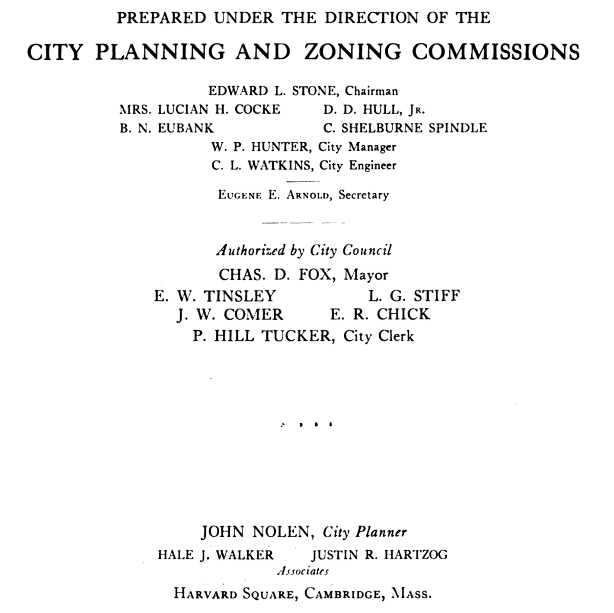 I don't know my Roanoke history sadly so only the consultant jumps out at me, the great John Nolen, "City Planner"