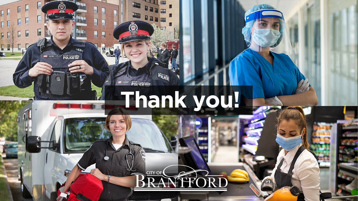 Our heartfelt thanks to ALL frontline workers who continue to make sacrifices to care for and protect others and ensure that essential services and supplies are provided to residents in our community. Please retweet to show your support on this #FrontlineFriday 
#TeamBrantford