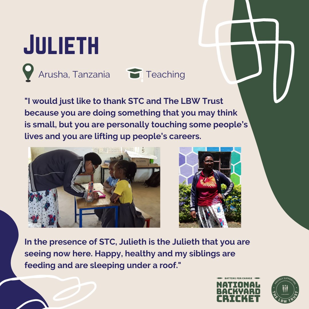 NationalBYC's tweet photo. On #FeelGoodFriday,  we meet Julieth, a primary school teacher in Tanzania. Thanks to support from the LBW Trust through So They Can, Julieth was able to complete college and find a teaching job.

Head to https://t.co/VGWq4njafn to register or donate to help students like Julieth https://t.co/mSdKXnb7wK