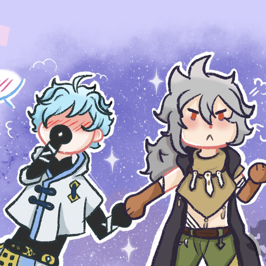 scaramoomie's tweet photo. So I drew my ship- Razor x Chongyun! (They’re on my team) #genshintwt #rayung #chazor https://t.co/qkn7zahDit