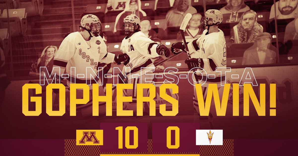 GopherHockey's tweet photo. No mercy. https://t.co/J2l35qUd5A