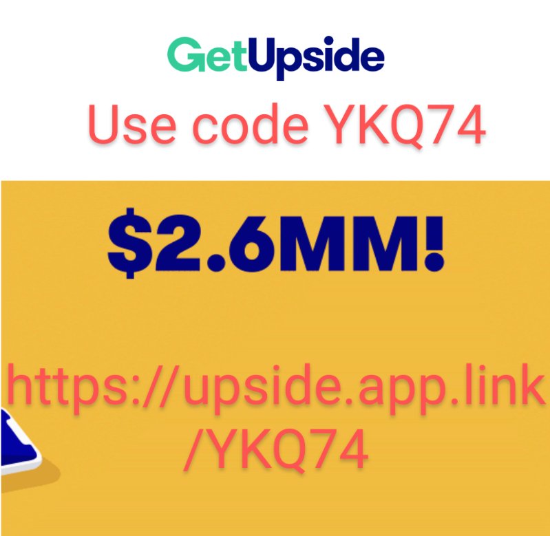 Ritaferdi's tweet photo. Earn cash with referrals from gas purchase s GetUpside app...
       https://t.co/jxRH4DqfCt 
Promo code YKQ74 
#college #gasolinestations #apps #AllGasNoBrakes
 #referrals #gasoline #gasprices #groceryshopping #football
#coastguard  #marines #military #army #navy #CatsOfTwitter https://t.co/yQJyGujeKG