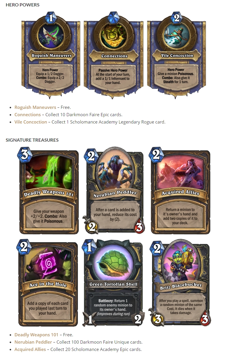Hero powers and Starting treasure's rebalance suggestions/discussion :  r/HS_Duels