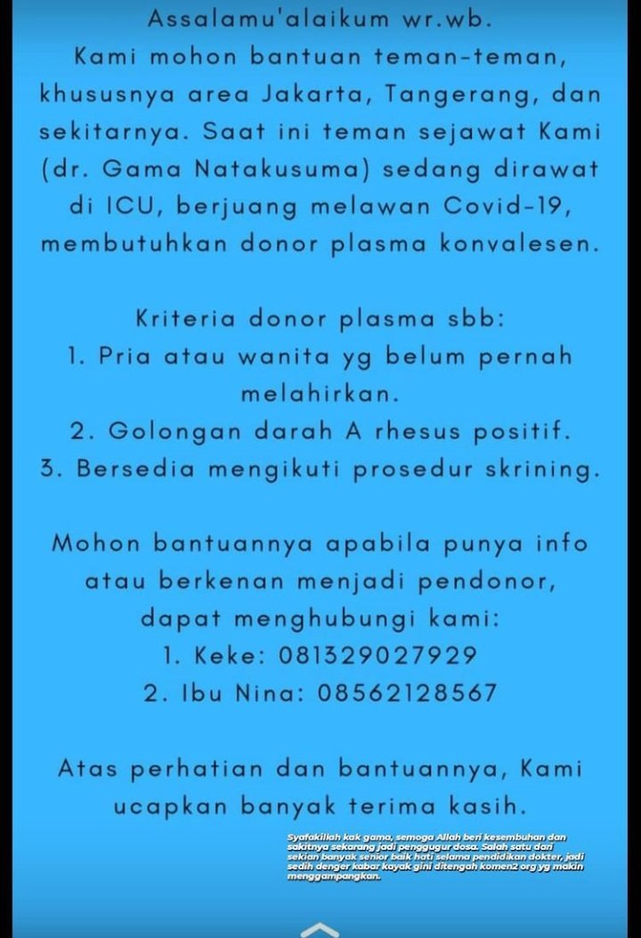 nmeilinaa's tweet photo. Beliau senior saya walau hanya beberapa kali ketemu saat jadi beliau jadi asdos, kebayang beliau orang baik dan hangat

Mohon bantuan share nya dok @rezaspn @nirwan_anestesi @intracardiac @CumaDokter @dokterparu @andiilhamR1 @drRaniSpP @drwox @GundiDr https://t.co/RvZiq070is