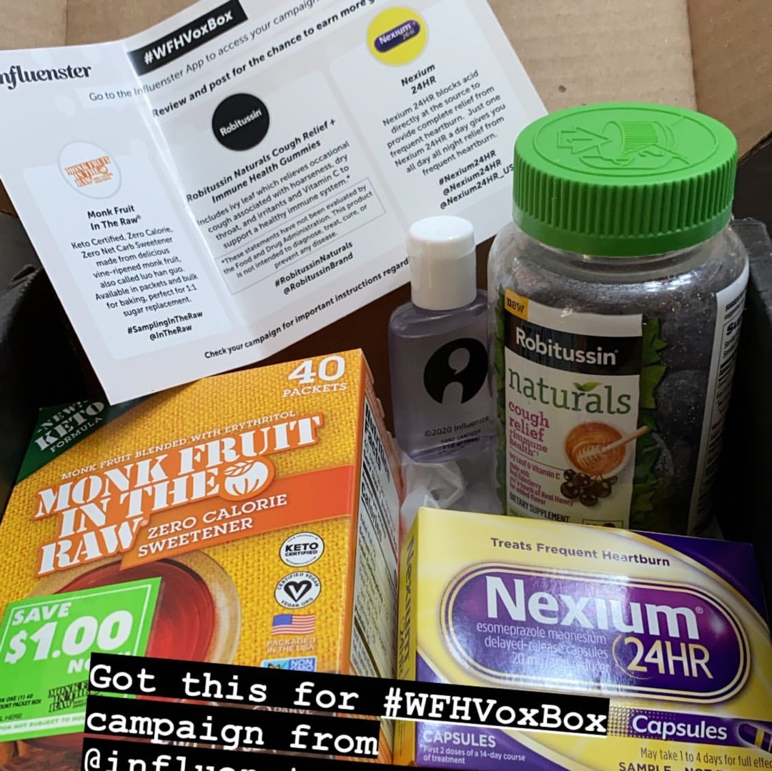 margarethatha's tweet photo. So happy to receive these items as complimentary. These are very essential during this season. #RobitussinNaturals #InTheRaw #Nexium24HR #WFHVoxBox #complimentary @RobitussinBrand @Influenster @InTheRaw https://t.co/6Sqdoei9HP