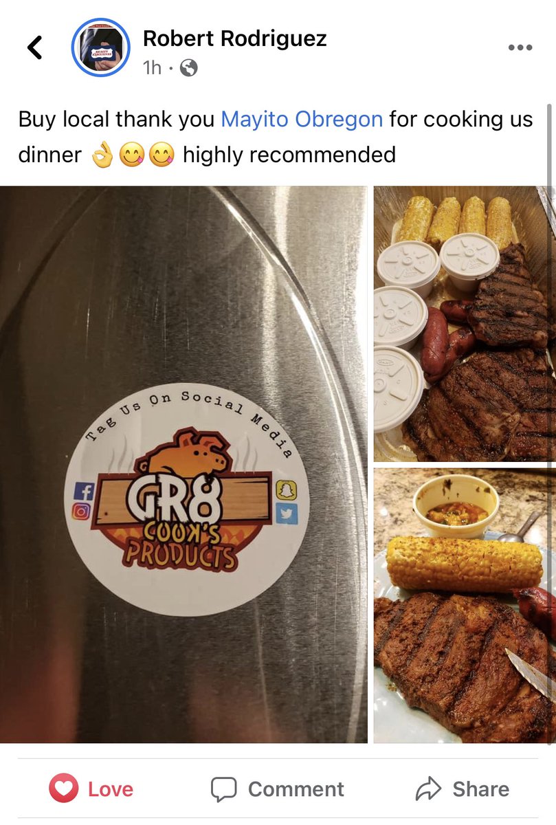 BbqChefMayito's tweet photo. The type of tags you wanna see!!!
   We don’t just preach, the team performs. Try us out!! Follow our daily menus #BBQLIFE #Gr8Cooks https://t.co/DmJ8bSi4jO