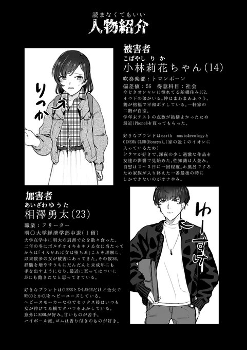 したので、そこでリアルを感じていただけてるなら良かったです。
裏設定として、ゆーすけにはめちゃ好きだった元カノがいてまだ引きずってるので貰ったネックレスを首から下げてるとかいう誰得エピソードはあります(解像度が急に上がる)
てか設定資料のページが電子版にないのでここに上げときますね! 