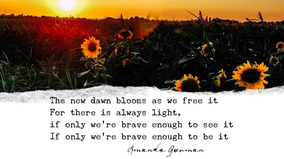 Still hearing these beautiful words a day later 🌻 #bravewords