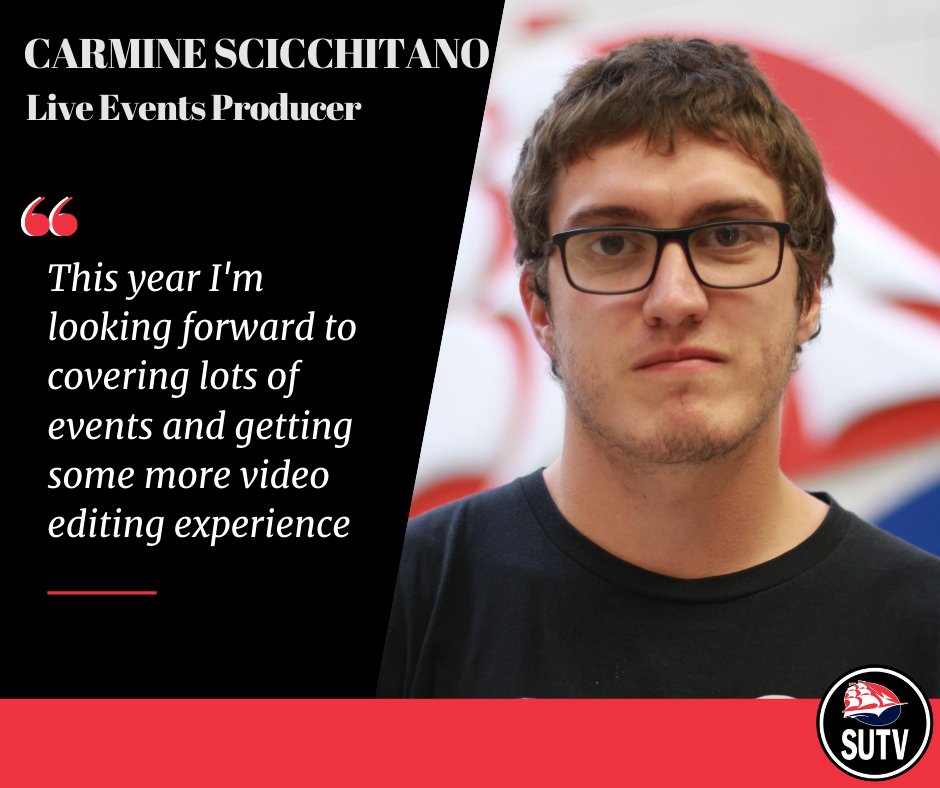 It's time to introduce the 2021 SUTV Leaders! Today, we feature Carmine Scicchitano, the Live Events Producer!