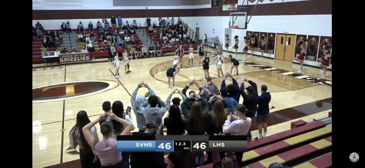loganbrown2015's tweet photo. What a night for our Lady Grizzlies ππππ₯π₯π₯. Big time win in OT. Great live stream from home. Proud of our boys for cheering them on. #logansystemπππ https://t.co/NpZaSTCmYs