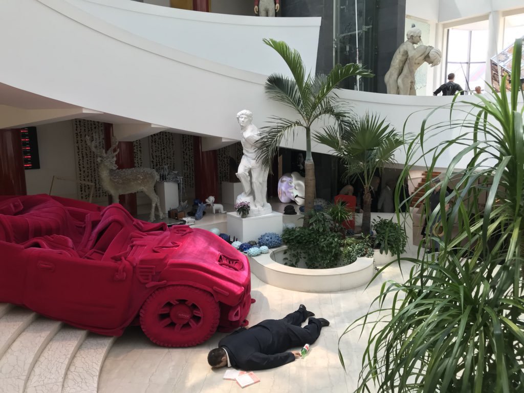 For everyone telling me I don't understand China's economic conditions, these pictures are of the inside of a mansion modeled after the Guggenheim owned by a man who stole money from the Chinese government. THAT'S HIS FUCKING HOUSE. HE LIVES Moreover, ICE must be destroyed