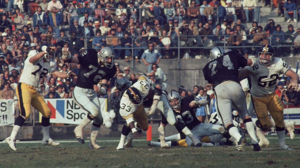1976Raiders 24, Steelers 7