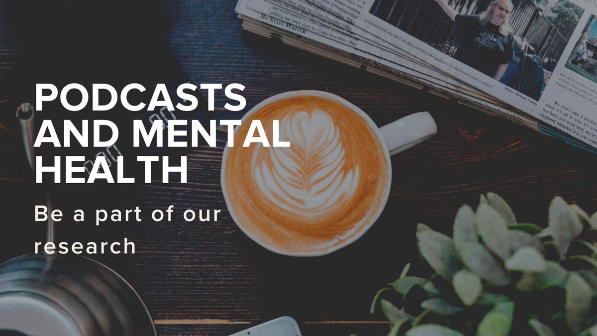 What is the relationship between listening to #podcasts and #mentalhealth? We and our friends at <a href="/Psychunimelb/">Psychological Sciences</a> want to hear from you if you’ve listened to a podcast in the last year. Find out more and complete the #survey online 👉 bit.ly/podcastmentalh…