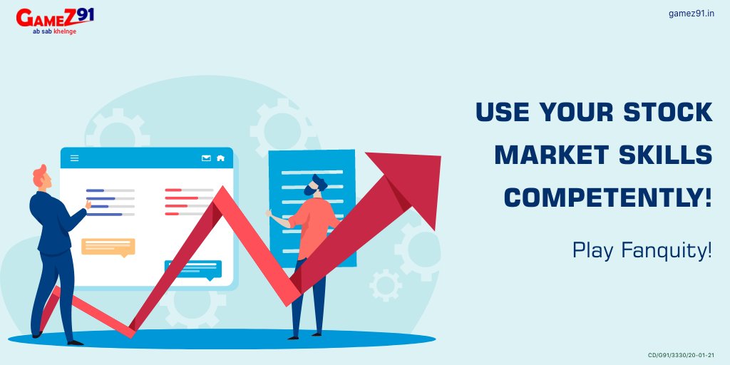 GameZ91official's tweet image. Gear up for playing a game of the equity market Fanquity against other stock market enthusiasts!
Register NOW at games91 and get upto Rs.100 Signup Bonus!
#GameZ91 #Games91 #AbSabKhelenge #Fanquity #fantasystockmarketgame
#stockmarketskills #stockmarket #sharemarket #equity