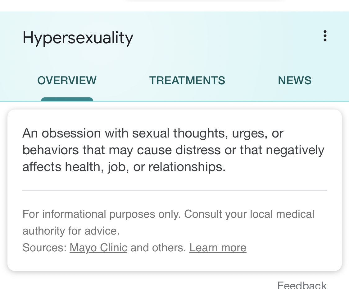 8. HypersexualityThis is something I think a lot of you don’t know exists. Hypersexuality is a common symptom of MANY traumas and a LOT of nsfws have it. They use their accounts as a safe place to express their symptoms without being harmful to themselves or anyone else. +