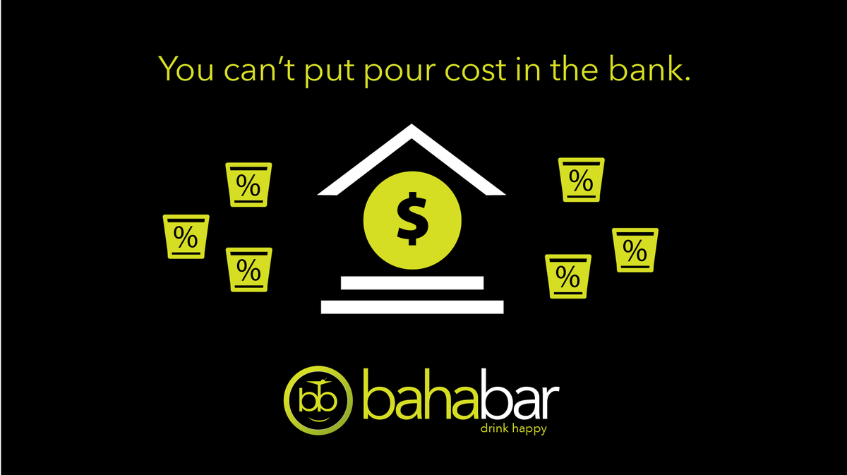 TeamBahaBar's tweet photo. Pour cost can make you lean.

But profit makes you wealthy.

Low pour cost is desirable.

But profit goes in the bank. https://t.co/uadPjctzf5
